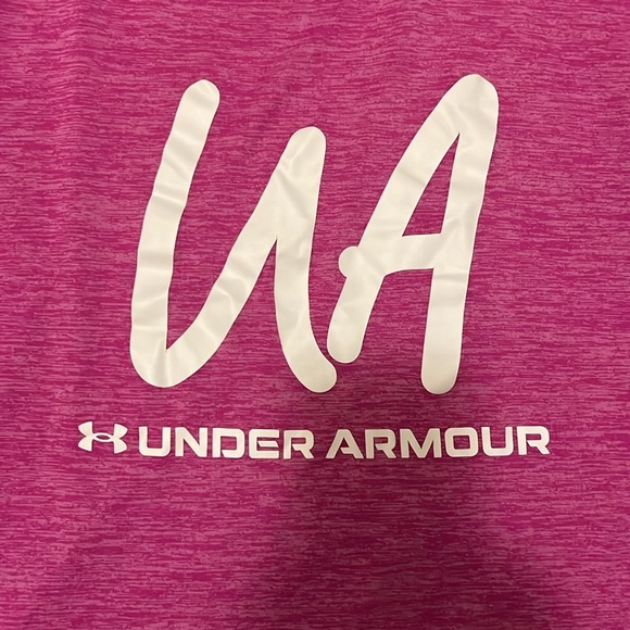 Under Armour Women's Pink T-Shirt size Large - Picture 7 of 9